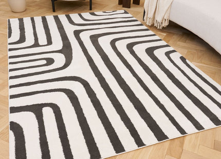 Loft Geometric Dark Grey Rug