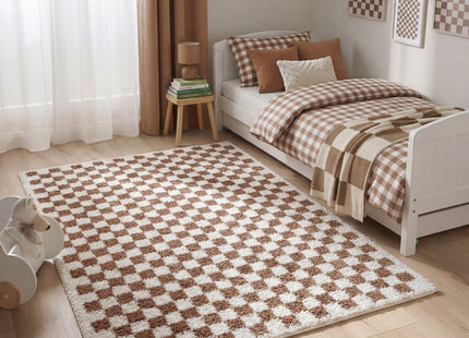 Moodi Shaggy Terra Pixelate Rug