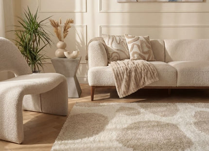 Moodi Shaggy Cream Kora Rug