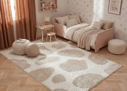 Moodi Shaggy Cream Kora Rug