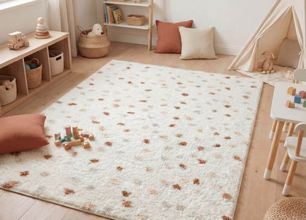 Moodi Shaggy Cream/Terra Biscotti Rug