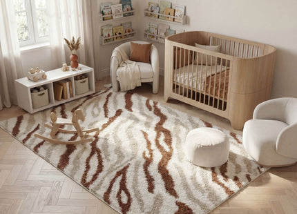 Moodi Shaggy Cream/Terra Savara Rug