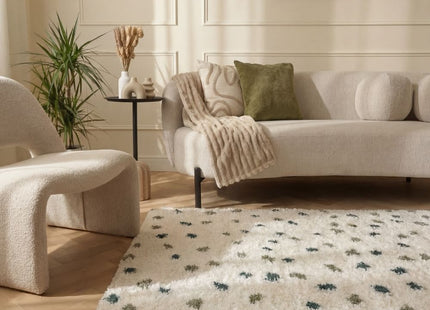 Moodi Shaggy Green Drizzle Rug