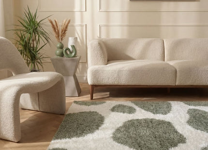 Moodi Shaggy Green Erosan Rug
