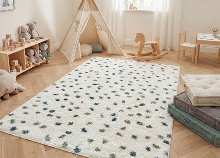 Moodi Shaggy Green Drizzle Rug
