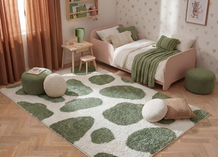 Moodi Shaggy Green Erosan Rug