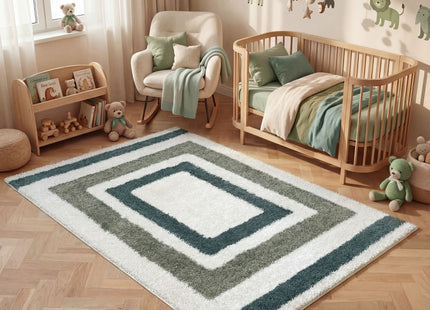 Moodi Shaggy Green Marina Rug