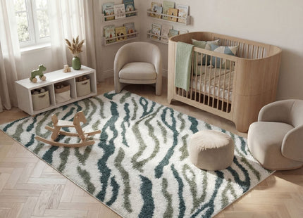 Moodi Shaggy Green Nyra Rug