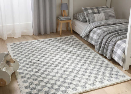 Moodi Shaggy Grey Mulberry Rug