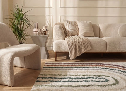 Moodi Shaggy Multicolour Raincat Rug