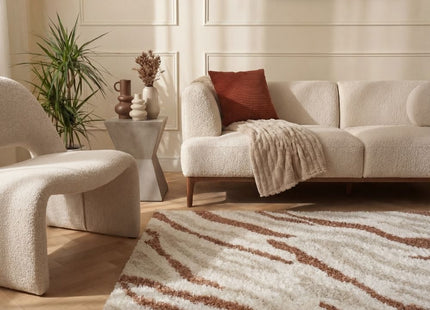 Moodi Shaggy Cream/Terra Savara Rug