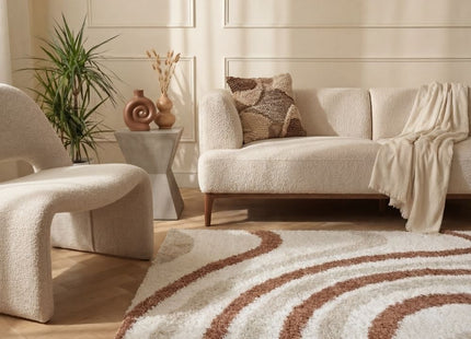 Moodi Shaggy Cream/Terra Sunhaze Rug