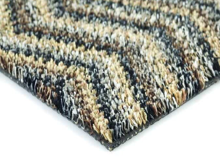 Washable Mat Chevron Design in Multicolour