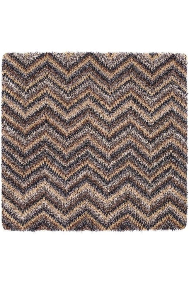 Washable Mat Chevron Design in Multicolour