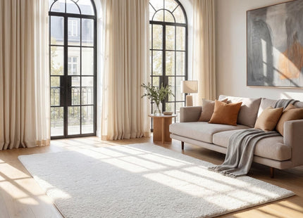 Myshaggy Solid White Rug