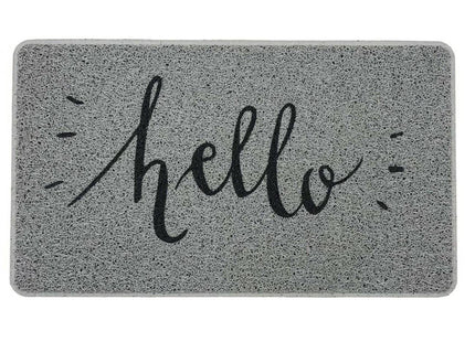 Hello Print PVC Spaghetti Looper Door Mat - 75x44cm