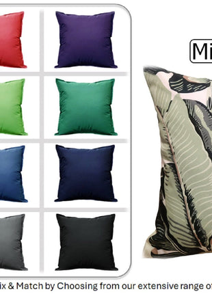 OLIVIA ROCCO Banza Waterproof Cushion Covers 43 x 43 cm Reversible Breathable Decorative