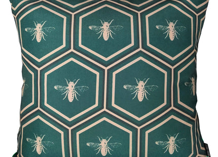 OLIVIA ROCCO Emerald Bees Waterproof Cushion Covers 43 x 43 cm Reversible Breathable