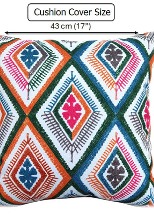 OLIVIA ROCCO Vibrant Meze Outdoor Waterproof Cushion Covers 43 x 43 cm Garden Patio