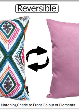 OLIVIA ROCCO Vibrant Meze Outdoor Waterproof Cushion Covers 43 x 43 cm Garden Patio