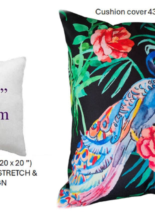 OLIVIA ROCCO Peacock Waterproof Cushion Covers 43 X 43 CM Reversible Breathable Bedroom Refresh Sofa Accent