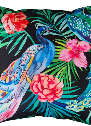 OLIVIA ROCCO Peacock Waterproof Cushion Covers 43 X 43 CM Reversible Breathable Bedroom Refresh Sofa Accent