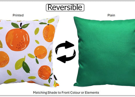 OLIVIA ROCCO Summer Fruits Waterproof Cushion Covers 43 x 43 cm Reversible Indoor Outdoor