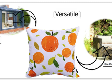 OLIVIA ROCCO Summer Fruits Waterproof Cushion Covers 43 x 43 cm Reversible Indoor Outdoor