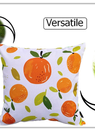 OLIVIA ROCCO Summer Fruits Waterproof Cushion Covers 43 x 43 cm Reversible Indoor Outdoor