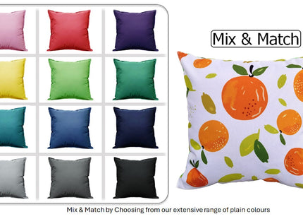 OLIVIA ROCCO Summer Fruits Waterproof Cushion Covers 43 x 43 cm Reversible Indoor Outdoor