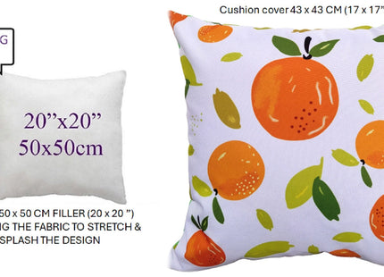 OLIVIA ROCCO Summer Fruits Waterproof Cushion Covers 43 x 43 cm Reversible Indoor Outdoor