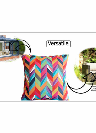 OLIVIA ROCCO Cushion Covers 43x43 Cm Outdoor Waterproof Breathable For Garden Patio Sofa