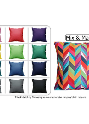 OLIVIA ROCCO Cushion Covers 43x43 Cm Outdoor Waterproof Breathable For Garden Patio Sofa