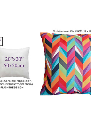 OLIVIA ROCCO Cushion Covers 43x43 Cm Outdoor Waterproof Breathable For Garden Patio Sofa