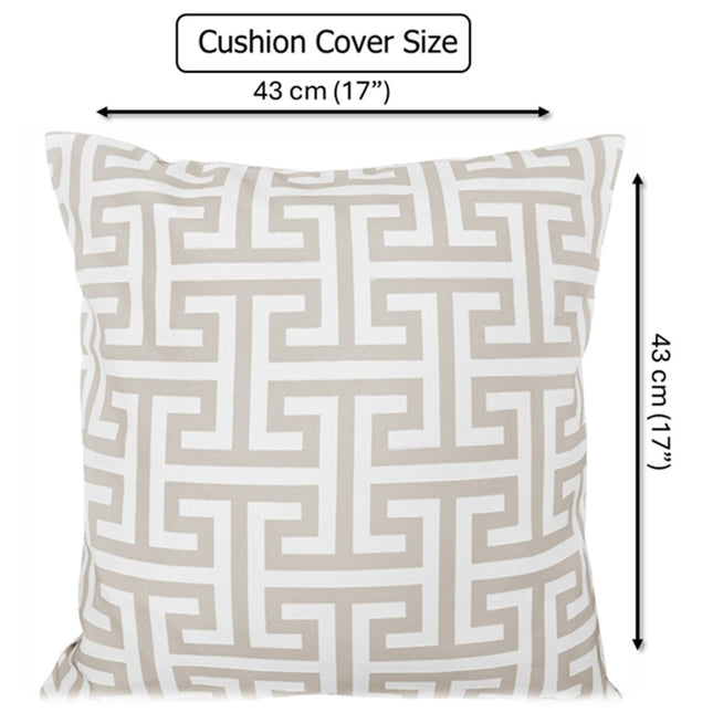 OLIVIA ROCCO Cushion Covers 43x43 cm Waterproof Breathable Outdoor Indoor Use Milano