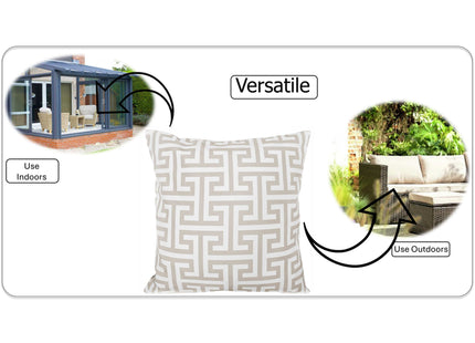 OLIVIA ROCCO Cushion Covers 43x43 cm Waterproof Breathable Outdoor Indoor Use Milano