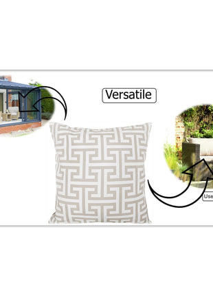 OLIVIA ROCCO Cushion Covers 43x43 cm Waterproof Breathable Outdoor Indoor Use Milano