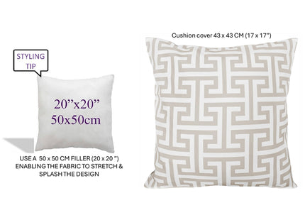 OLIVIA ROCCO Cushion Covers 43x43 cm Waterproof Breathable Outdoor Indoor Use Milano