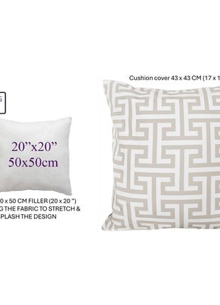 OLIVIA ROCCO Cushion Covers 43x43 cm Waterproof Breathable Outdoor Indoor Use Milano