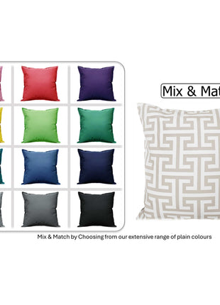 OLIVIA ROCCO Cushion Covers 43x43 cm Waterproof Breathable Outdoor Indoor Use Milano