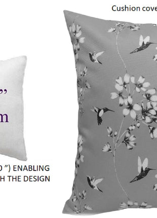 OLIVIA ROCCO Jardin Silver Waterproof Cushion Covers 17x17 Inch Indoor Outdoor Hotel-Style Sofa or Bed Accent