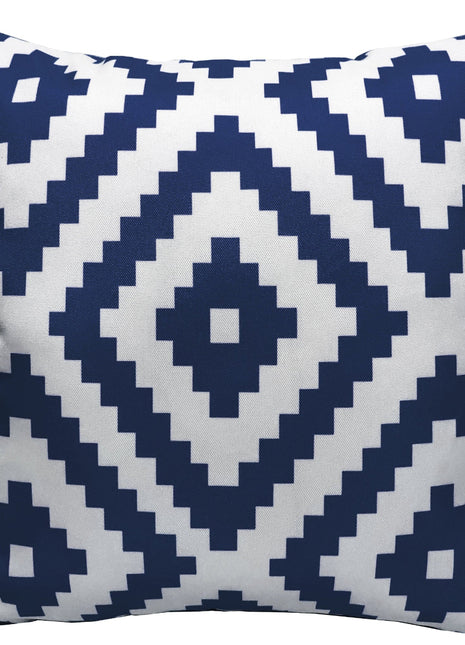 OLIVIA ROCCO Nairobi Navy Waterproof Outdoor Cushion Covers 43x43 CM Weather-Resistant