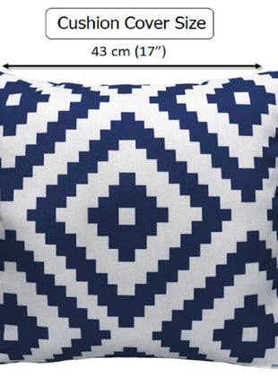 OLIVIA ROCCO Nairobi Navy Waterproof Outdoor Cushion Covers 43x43 CM Weather-Resistant