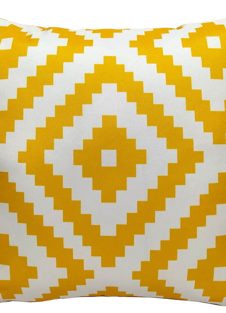 OLIVIA ROCCO Nairobi Ochre Waterproof Outdoor Cushion Covers 43 X 43 cm Weather Resistant