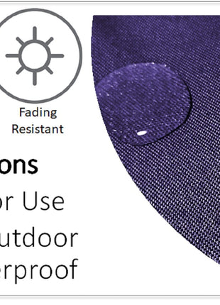 OLIVIA ROCCO Outdoor Scatter Cushion Covers Nairobi Purple 43 X 43 cm Waterproof Weather