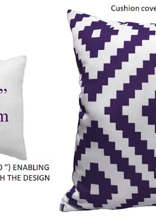 OLIVIA ROCCO Outdoor Scatter Cushion Covers Nairobi Purple 43 X 43 cm Waterproof Weather