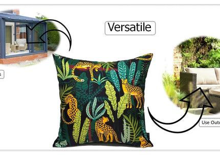 OLIVIA ROCCO Outdoor Cushion Covers 43x43 cm Waterproof And Weather Resistant For Patio