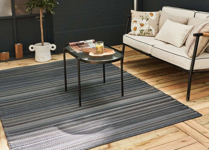 Rainbow Outdoor Rug Dark Grey | 1020