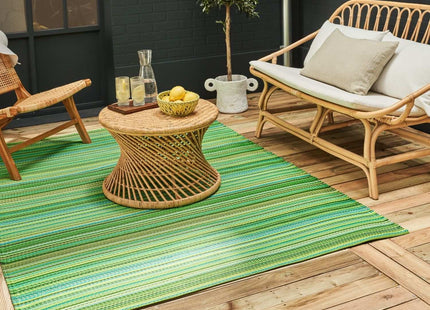 Rainbow Outdoor Rug Green | 1020
