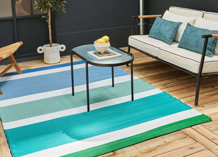 Rainbow Outdoor Rug Blue | 1030